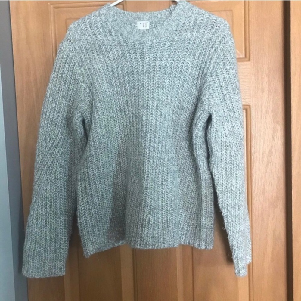 grey sweater